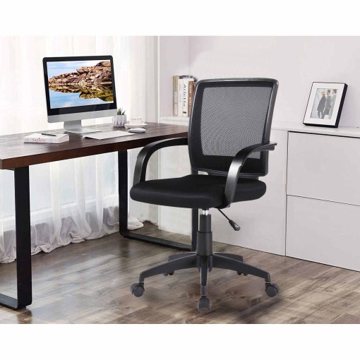 Q-CONNECT black swivel office chair