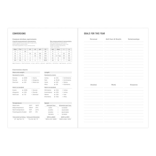 Agenda semanal A5 2026 Letts of London Conscious Sage