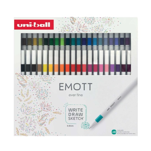 Fineliner UNI-BALL Emott 0,04mm 40 cores
