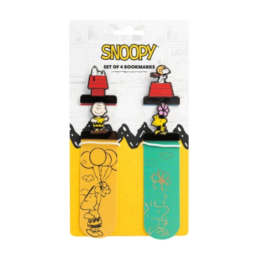 Marcador de livros Snoopy - 4 unidades