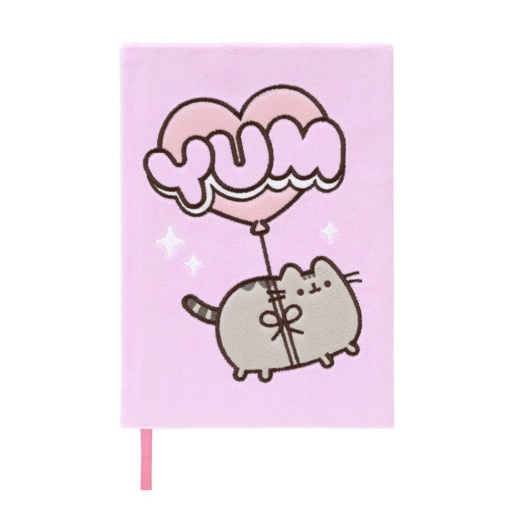 Caderno de pelúcia A5 PUSHEEN Moments pautado 96 folhas 100g