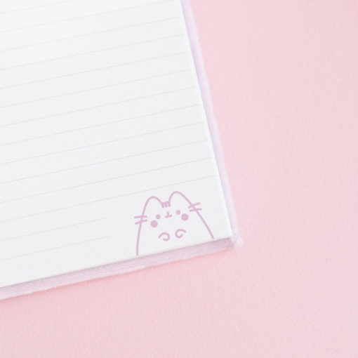 Caderno de pelúcia A5 PUSHEEN Moments pautado 96 folhas 100g