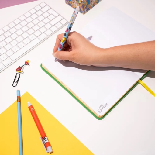 Caderno de pelúcia A5 THE SIMPSONS 96 folhas 100g