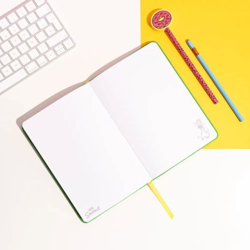 Caderno de pelúcia A5 THE SIMPSONS 96 folhas 100g