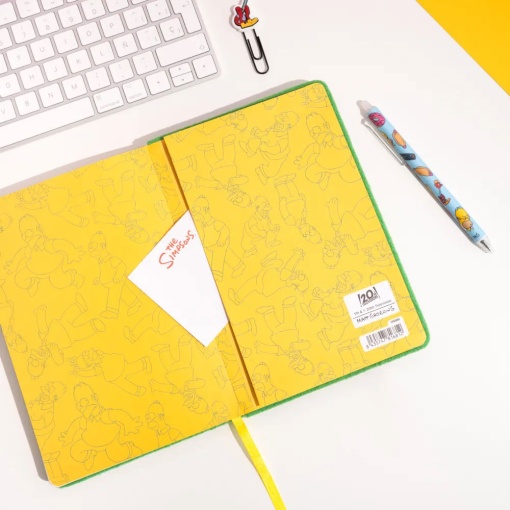 Caderno de pelúcia A5 THE SIMPSONS 96 folhas 100g