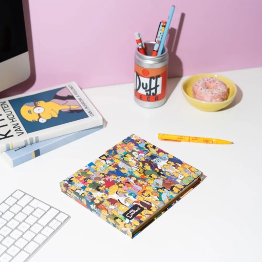 Planificador semanal com notas adesivas THE SIMPSONS