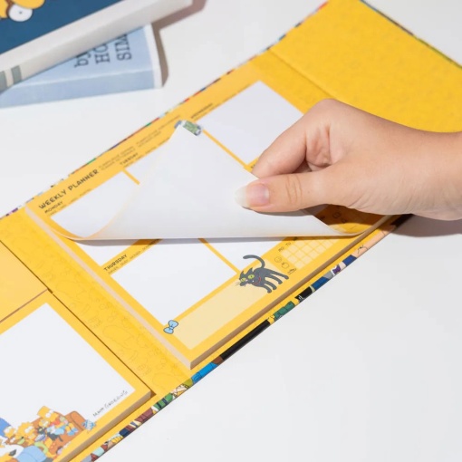 Planificador semanal com notas adesivas THE SIMPSONS