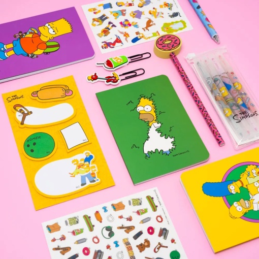 Conjunto escolar THE SIMPSONS 15 peças