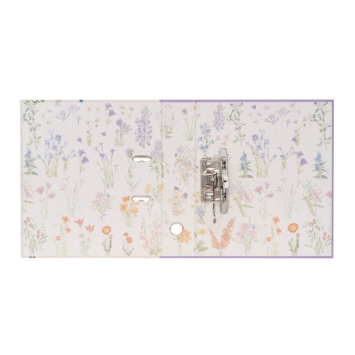 Dossier escolar A4 Wild Flowers lombada larga 2 argolas