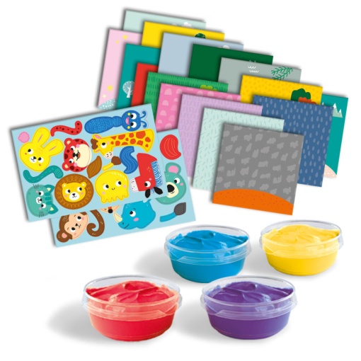 A minha primeira pintura com dedos com pegada de animais SES CREATIVE My First