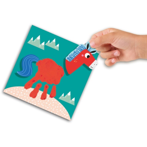 A minha primeira pintura com dedos com pegada de animais SES CREATIVE My First