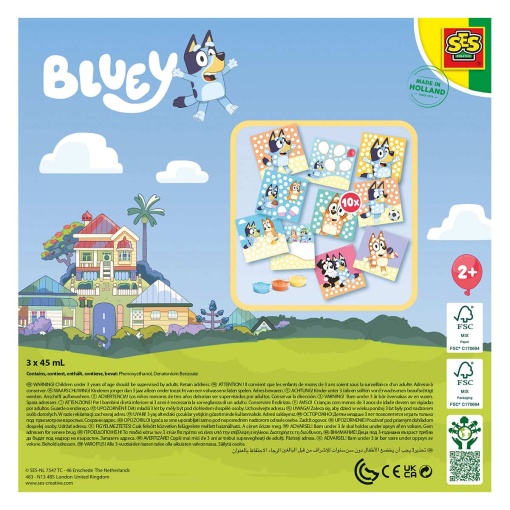 BLUEY - pintar com dedos SES CREATIVE