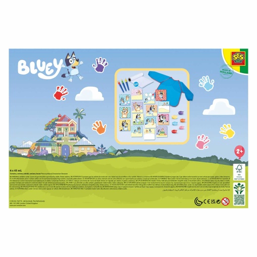 BLUEY - pintar com dedos mega criações SES CREATIVE