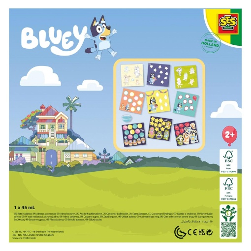 BLUEY - colagem de formas