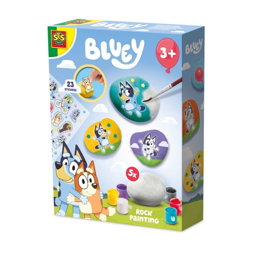 BLUEY - pintura de pedras