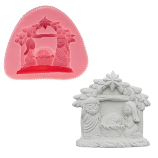 Molde de silicone presépio 9X8X3CM STAFIL