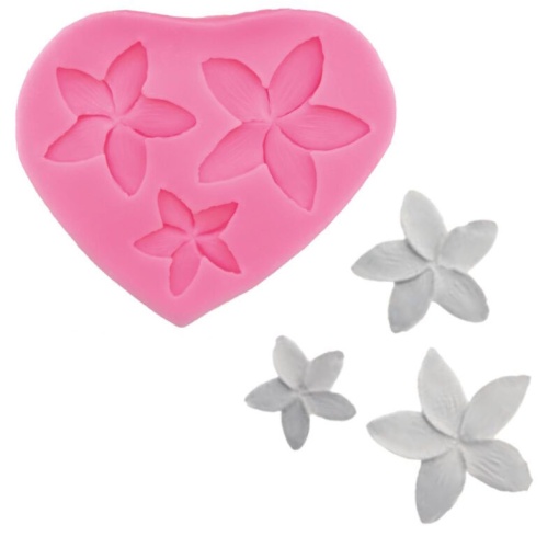 Molde de silicone flores 9X7,5X0,8CM STAFIL