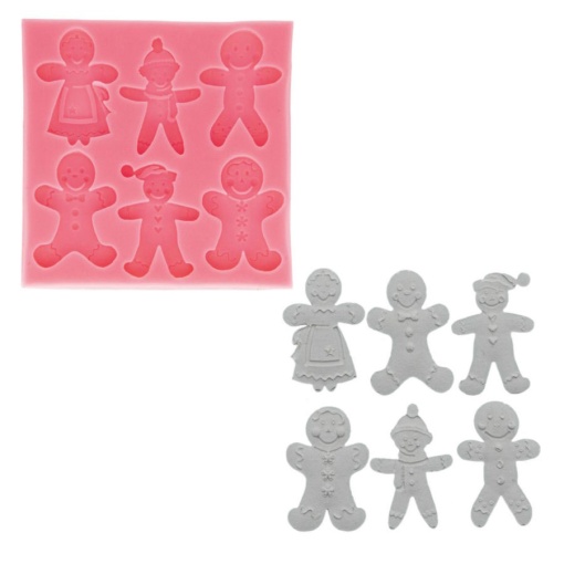 Molde de silicone bolachas de gengibre 9,5X9,5X0,9CM STAFIL