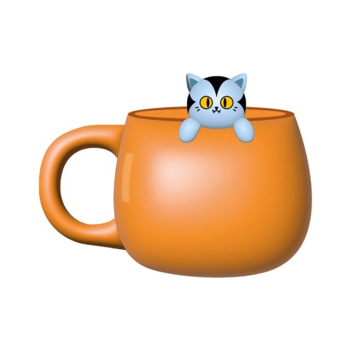 Caneca de cerâmica Charm iTotal gato vampurr 450ml