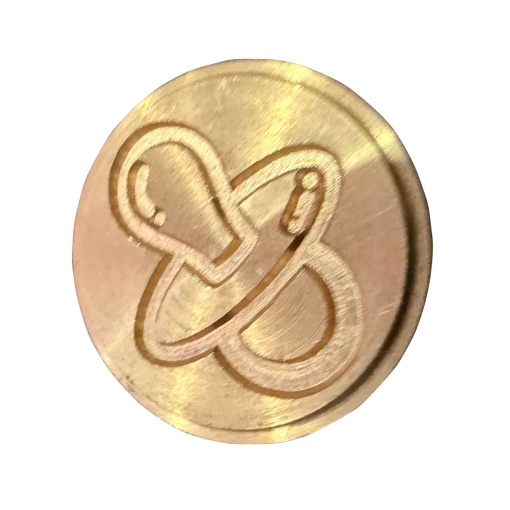 Sinete D. Torrejano com cabo de madeira símbolo chupeta 51