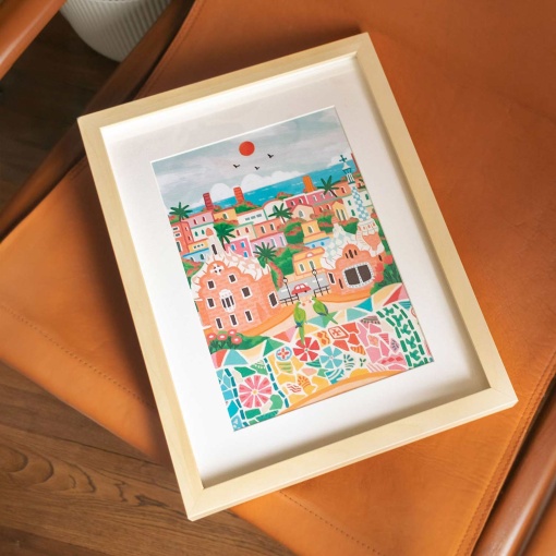 Pintar por números La Petite Épicerie Petit Pinceau 24,5x32,5cm - Barcelona