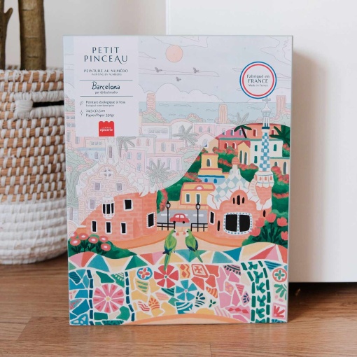 Pintar por números La Petite Épicerie Petit Pinceau 24,5x32,5cm - Barcelona
