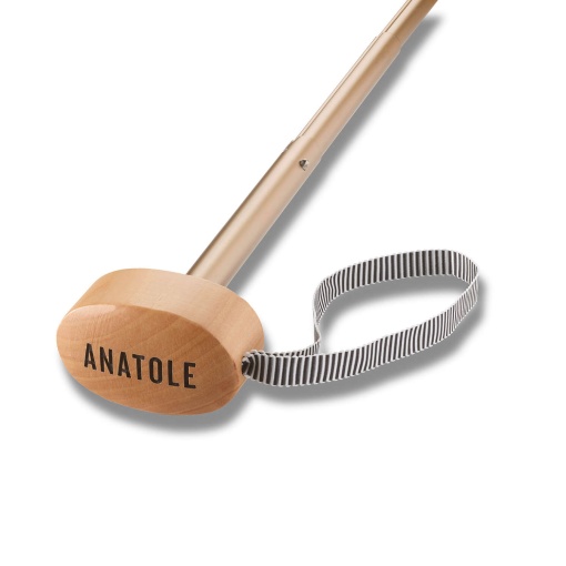 Guarda-chuva de encolher manual 17,5 cm ANATOLE Camille bege