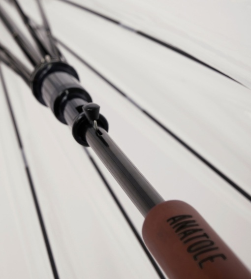 Guarda-chuva automático 84cm ANATOLE Nina debruado rosa