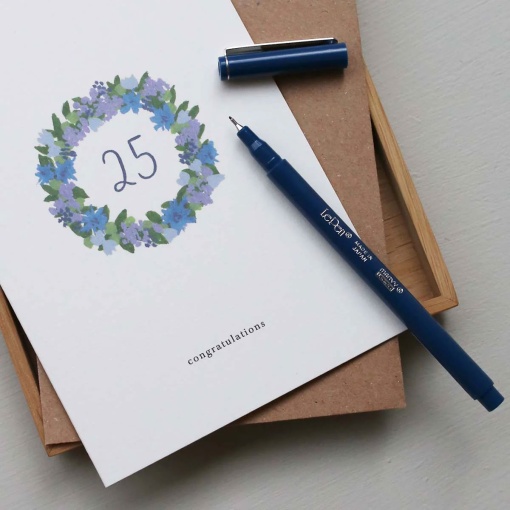 Postal KARTOTEK 25º aniversário "Congratulations"