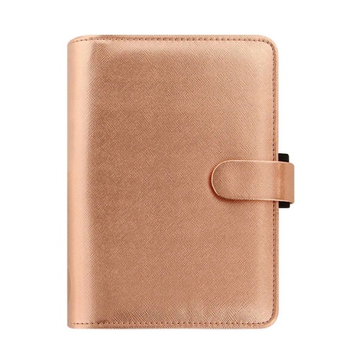 Organizer semanal Personal FILOFAX Saffiano Metallic rosa gold