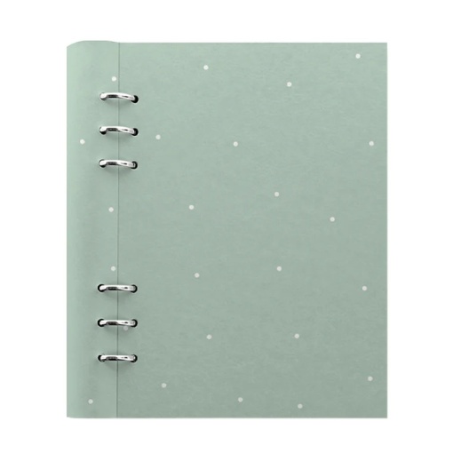 Organizer Clipbook A5 FILOFAX Timeless Polka Dot verde-água