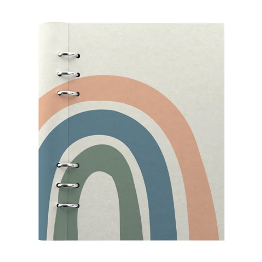 Organizer Clipbook A5 FILOFAX Joy arco-íris bege