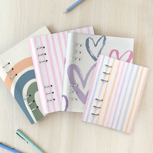Organizer Clipbook A5 FILOFAX Joy arco-íris bege