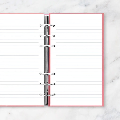 Recarga para organizer Clipbook A5 FILOFAX pautado 25 folhas 80g reciclado branco