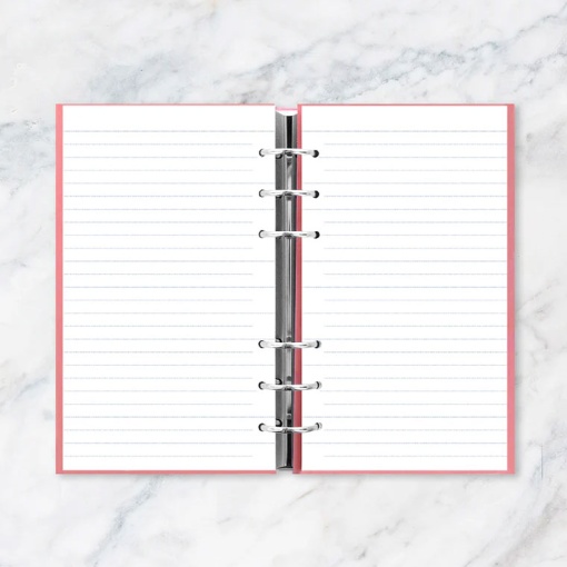 Recarga para organizer Clipbook A5 FILOFAX pautado 25 folhas 80g reciclado branco
