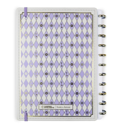 Caderno Inteligente grande (215x280mm) pautado Purple Key by Isabela Akkari