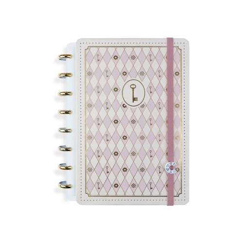Caderno Inteligente A5 pautado Rose Key by Isabela Akkari
