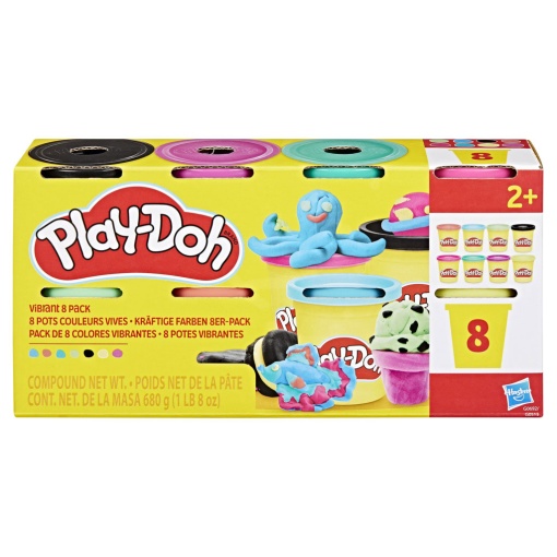Plasticina pack 8 cores vibrantes 680g PLAY-DOH HASBRO