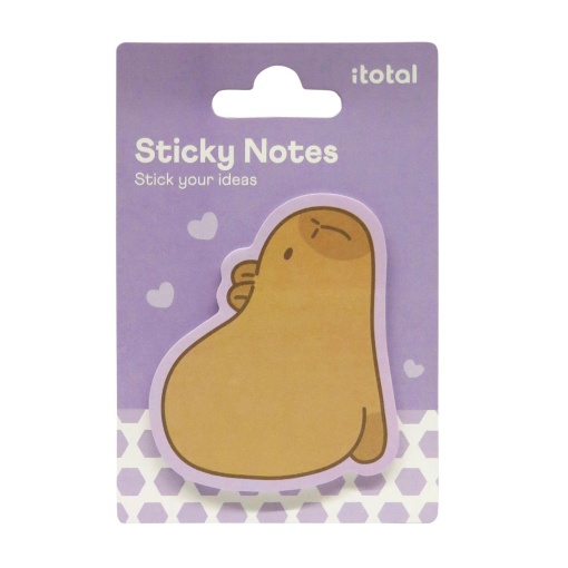 Notas adesivas iTotal capivara 20 folhas lilás
