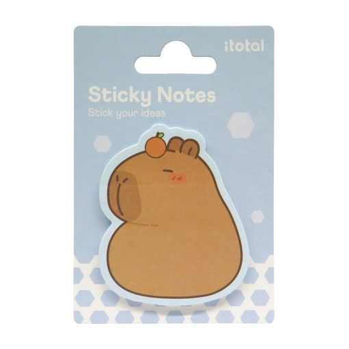 Notas adesivas iTotal capivara 20 folhas azul