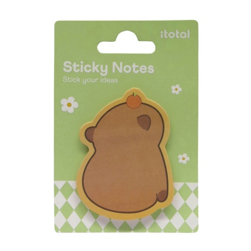 Notas adesivas iTotal capivara 20 folhas verde