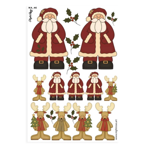 Papel transfer NIGHTROSE.ART Natal 46