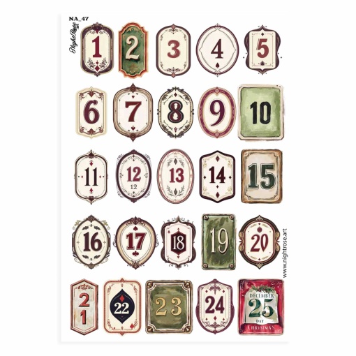 Papel transfer NIGHTROSE.ART Natal 47