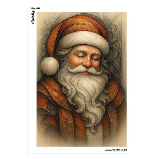 Papel transfer NIGHTROSE.ART Natal 48