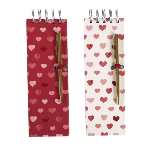 Bloco de notas + esferográfica D'CASA love sortido