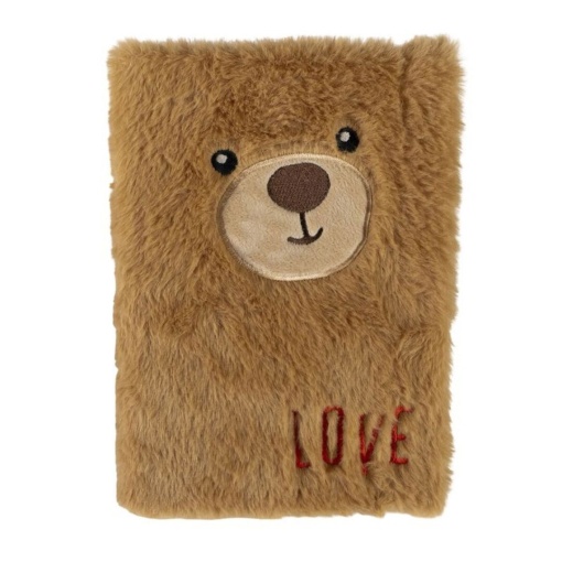 Caderno A5 de pelúcia D'CASA amor