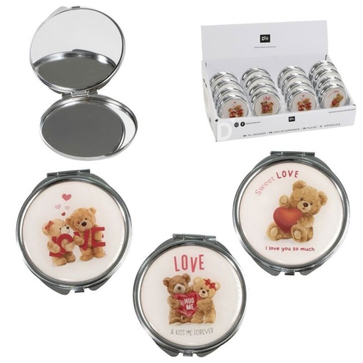 Espelho de bolso D'CASA amor sortido