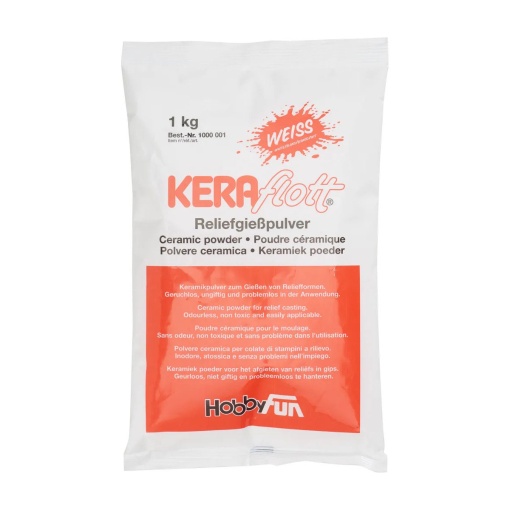 Pó cerâmico HOBBY FUN 1kg branco