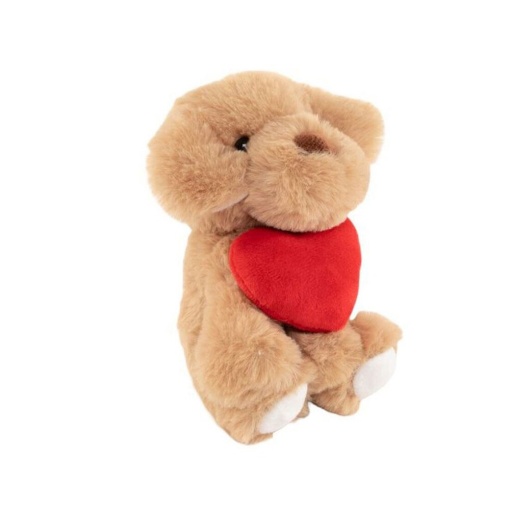 Peluche cachorro com coração D'CASA Amor 15cm