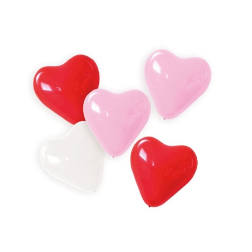 Balão de látex coração 30cm D'CASA Amor - 5 unidades